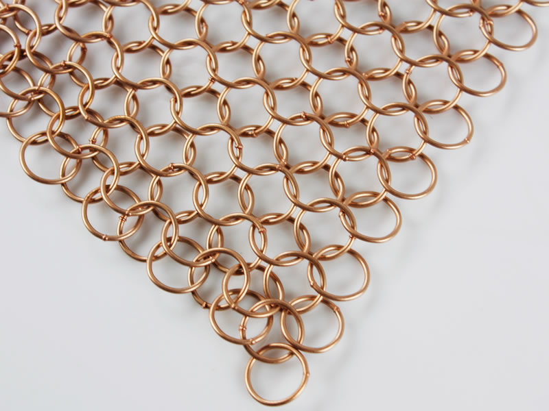 PVD Carbon Steel Ring Mesh 