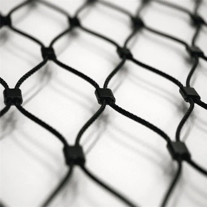 Black Oxide Stainless Steel Rope Mesh